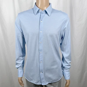 Bonobos Men's Large Blue Slim Fit Long Sleeve Button Front Polo Shirt - Picture 1 of 7