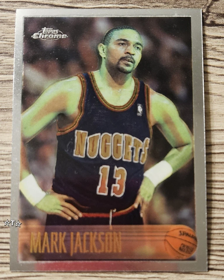 1996 Mark Jackson # 166 Topps Chrome Denver Nuggets NBA Trading Card - Image 1 of 4