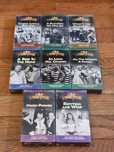 The Three Stooges VHS Tape Lot All New Sealed - Picture 1 of 2
