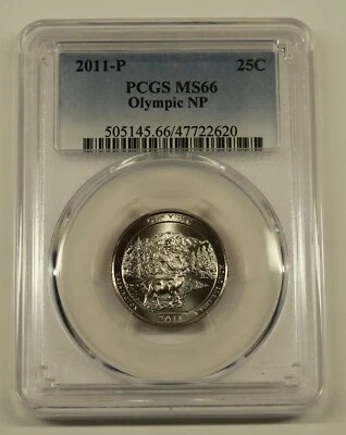 2011 P Olympic National Park Quarter PCGS MS66 - Image 1 of 4