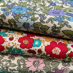 Rose & Hubble -  Pansy Floral 100% Cotton Fabric, crafts quilting - UK  - Picture 1 of 4
