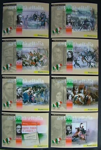 2011 Italy 8X Sheets - The Protagonists Of The Unification Of Italy - Picture 1 of 1