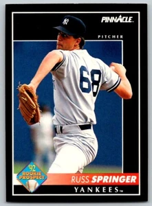1992 PINNACLE RUSS SPRINGER RC NEW YORK YANKEES #561 - Picture 1 of 2
