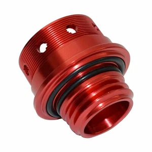 Oil Filler Cap Tank Cover Red Fit 2008-2015 MITSUBISHI Lancer Ralliart EVO X - Picture 1 of 5