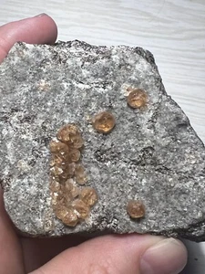 Grossular Var. Hessonite Garnet Crystals, Jeffrey Mine, Quebec, Canada - Picture 1 of 5