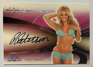 BANKWÄRMER: PAIGE PETERSON BLUE DESSOUS #39 AUTOGRAMMKARTE SIGNATUR SERIE - Bild 1 von 2