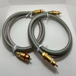 RARE ACROLINK 8N-A2080 RCA 1m 2 set, Please check the length of item specific - Picture 1 of 12