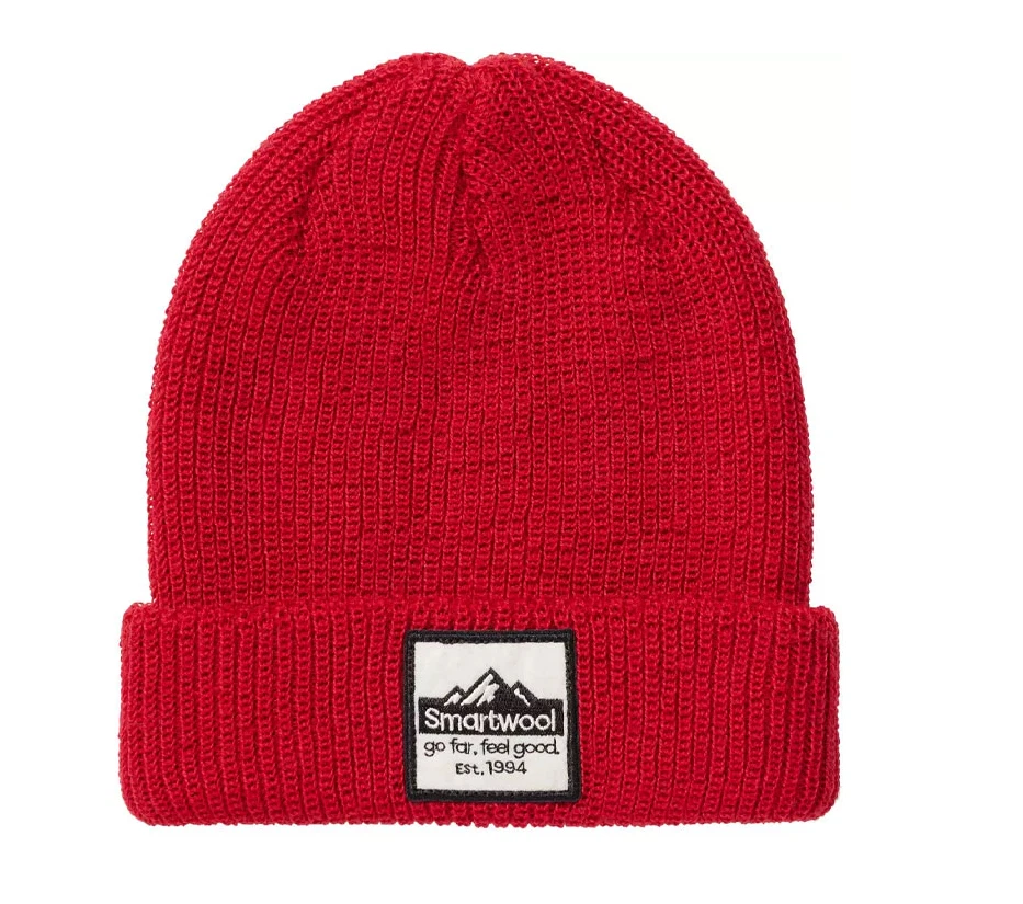 NUEVO CON ETIQUETAS Gorro Smartwool Niño Rítmico Rojo Parche L/XL Foto 1 de 1