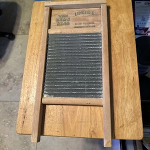 The Zinc King Lingerie Washboard National Washboard Co 703 - Made In USA - Picture 1 of 2