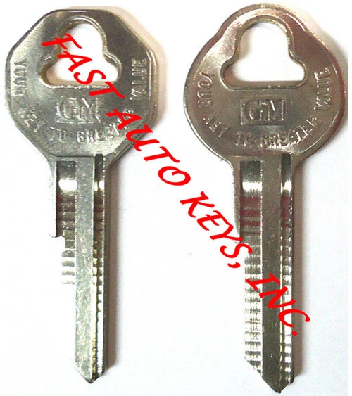 Juego de 2 llaves NUEVO para Cadillac GM 1941-1966 OEM encendido/puertas llaves en blanco - JUEGO  Foto 1 de 1