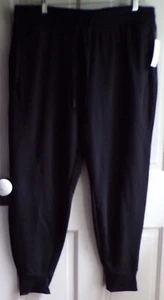 Athletic Works Black Fleece Sweatpants Joggers Activewear XL 16-18 New w/Tags - Picture 1 of 5