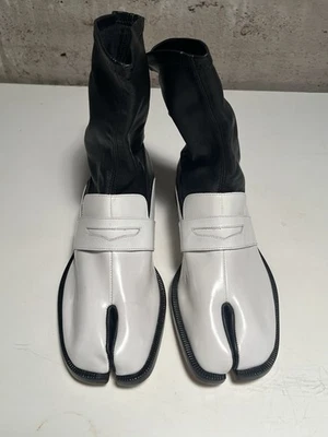 Maison Martin Margiela Tabi Boots Size 39 White Black - Image 1 of 4