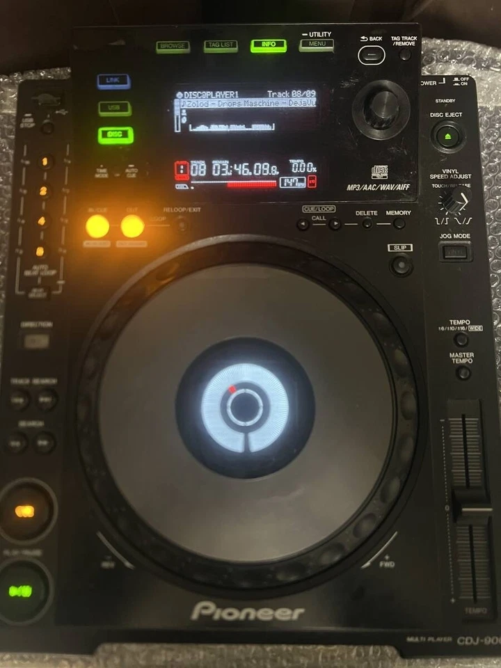 Pioneer DJ CDJ-900 Black with Power Cable Tested and Working Good Conditions - Image 1 of 4