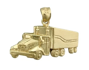 14K Gold Semi Truck Anhänger - Bild 1 von 6