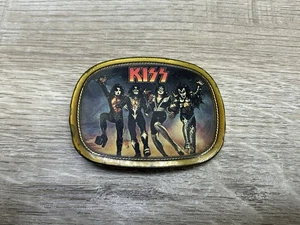 Vintage 1977 KISS Destroyer Album Cover Pacifica Rock n Roll Belt Buckle - Picture 1 of 10