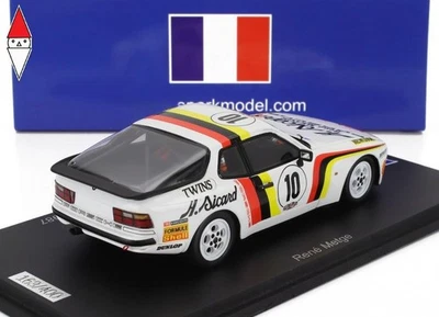 1/43 SPARK PORSCHE 944 TURBO N 10 CUP CHAMPION FRANCE 1987 RENE METGE WHITE - Immagine 1 di 2