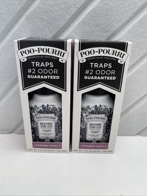 Poo-Pourri Before You Go Toilet Spray, Lavender Vanilla 2 fl oz - 2 Pack