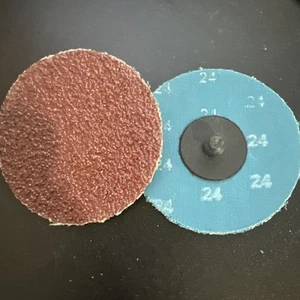 3” Roloc Zirc Quick Change Sanding Disc 24 Grit QTY 25. 1235 - Picture 1 of 1