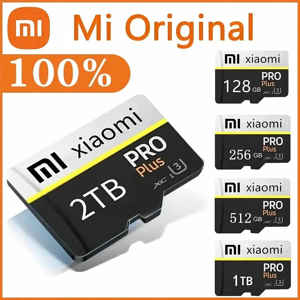 2TB High Speed Class 10 Micro TF SD Memory Card PC Office Laptop Phone Home Gift - Image 1 of 4