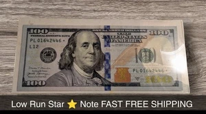 Series A 2017 US One Hundred Dollar Star Bill Collectors Note $100 PL 01642446* - Picture 1 of 5