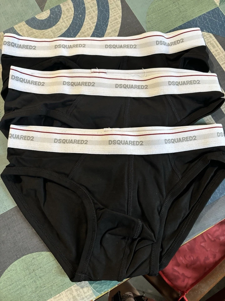 3 Slip DSQUARED2 DSQ2 UNDERWEAR UOMO MAN - Immagine 1 di 2