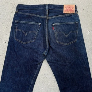 Levi's 501XX 1955 Model Big E Jeans W35 L33 Dark Indigo, USA Made, Selvedge - Bild 1 von 10