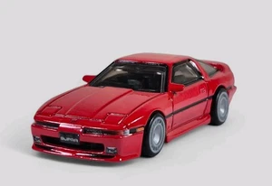 1989 89 TOYOTA SUPRA Diorama Collectible DieCast Model Car 1:64 Red LOOSE - Picture 1 of 8