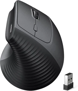 UGREEN Wireless Vertical Ergonomic Mouse, 2.4GHz USB & BlueTooth, 6 Buttons - Picture 1 of 7