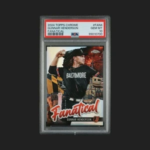 2024 Topps Chrome Fanatical Gunnar Henderson /50 PSA 10 Baltimore Orioles SSP - Picture 1 of 3