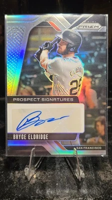 2025 PRIZM BRYCE ELDRIDGE AUTO AUTOGRAPH SILVER PRIZM GIANTS - Image 1 of 2