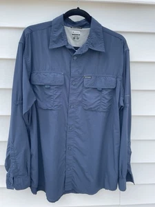 Columbia Titanium Shirt Mens Large Long Sleeve Outdoor Hiking Fishing GRT Nylon - Picture 1 of 5