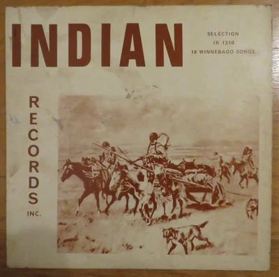RARE Indian Records IR 1310 LP Album Winnebago Singers Dance Songs 1972 Nebraska - Image 1 of 2
