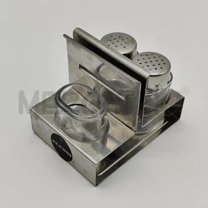 ALESSI SALZ UND PFEFFER STAHL RECHTECKIGE BASIS - Bild 1 von 2