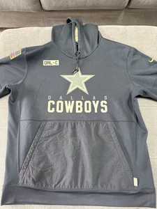 NFL Dallas Cowboys Salute To Service Hoodie Mens XL Nike Dri-FIt Sweatshirt - Picture 1 of 7
