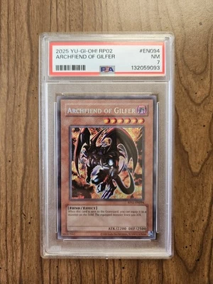 Archfiend of Gilfer RP02-EN094 Retro Pack 2 Secret Rare 2020 Date Reprint PSA 7 - Image 1 of 4