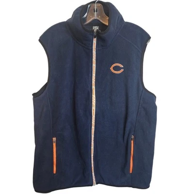 NFL Chicago Bears Full Zip Fleece Vest, NWT, Medium - Image 1 of 4