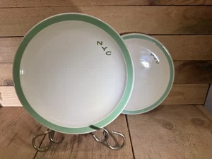 Plato de cena marcapasos New York Central RR NYC - 10" - variante verde fecha 1951 - Imagen 1 de 7