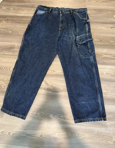 Fubu Vintage Baggy Carpenter Loose Fit 90’s Denim Jeans Men’s Size 44 X 32 - Picture 1 of 7