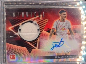 2024-25 Topps Bundesliga Patch Relic Auto Autograph Benjamin Sesko 51/99 - Bild 1 von 2