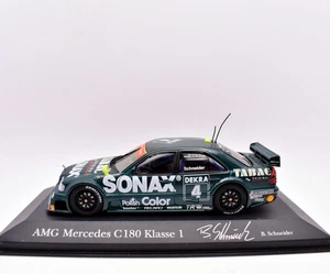 Modellino auto racing scala 1:43 AMG mercedes C180 DTM minichamps modellismo car - Foto 1 di 4