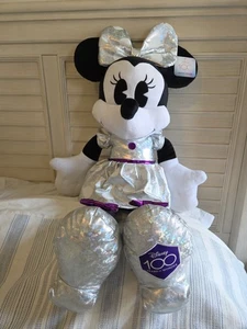 NWT Jumbo Disney's 100 Years of Wonder Minnie Mouse Plush Soft 31" Silver - Picture 1 of 9