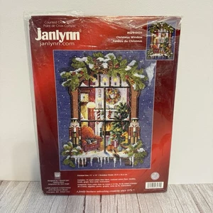 Janlynn Christmas Window Counted Cross Stitch Kit #023-0431 Nancy Rossi Design - Foto 1 di 11