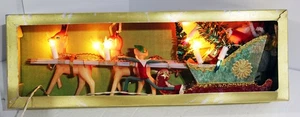 Vintage 1960’s Christmas Fairy Light Tales Santa Sleigh Set Style 352 Japan NICE - Picture 1 of 4
