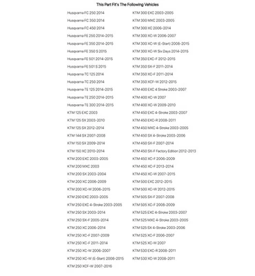 Tusk IMP Supermoto Replacement Front Wheel Spacer Kit For Husqvarna TC 125 2014 - Изображение 1 из 3