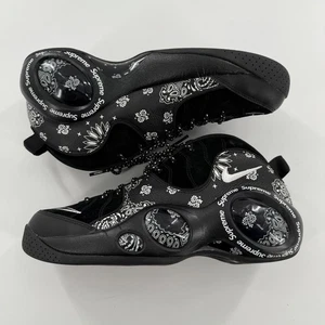 Supreme Nike Air Zoom Flight 95 Shoes Mens Size 12 Black Paisley DJ8604-001 - Picture 1 of 12