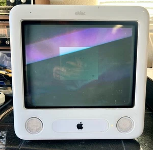 Vintage Apple eMac A1002 17" AIO Computer PowerPC G4; Tested - Picture 1 of 9