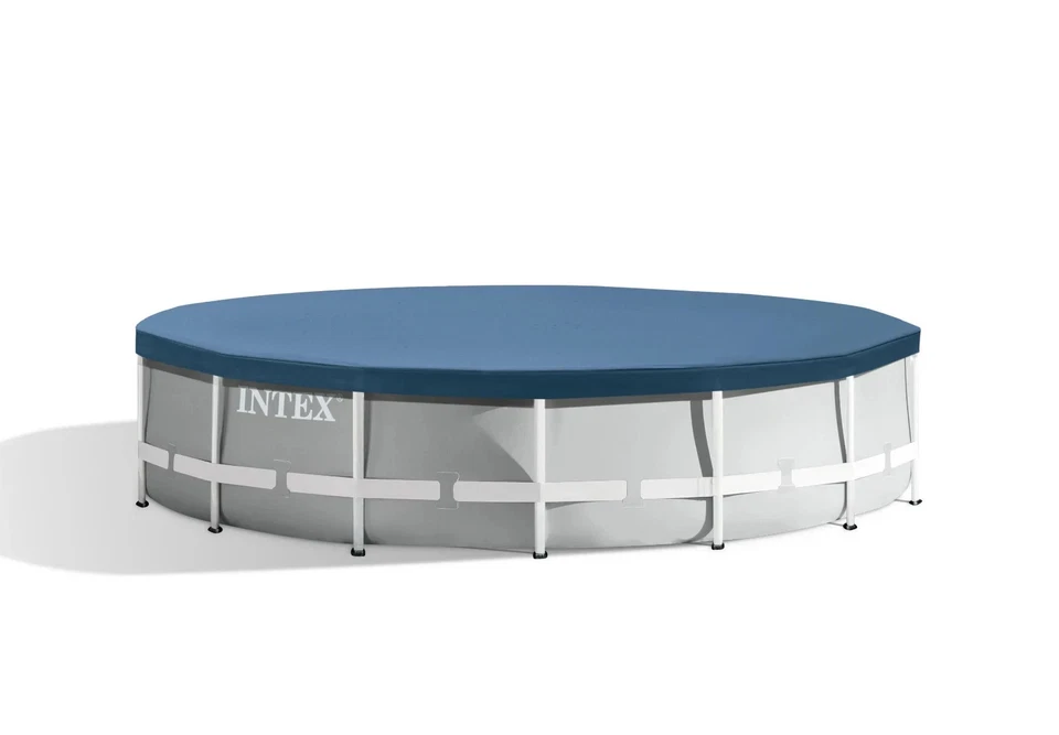 Intex 15' Round Pool Cover for Metal Frame Above Ground Swimming Pools - 28032E - Image 1 of 1