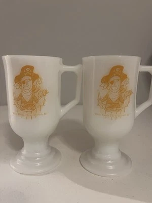 Vintage 1960’s Milk Glass The Pirates' House Restaurant Savannah Georgia Cup Mug Foto 1 de 4