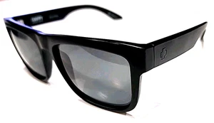Gafas de sol Spy Optics + Discord negras cuadradas verdes felices 57-17 145 NL - Imagen 1 de 11