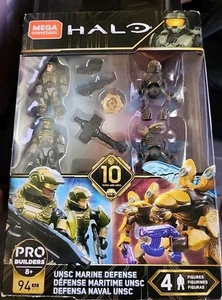 HALO Pro Builders UNSC Marine Defense Set di minifigure GFT67 94 pezzi Mega Construx - Foto 1 di 3